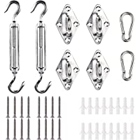 Los mejores  - Magicfun Kit de Montaje para Toldo Cuadrado o rectángulo-Heavy Duty Sun Shade Sail Kit de Hardware- Accesorios de…